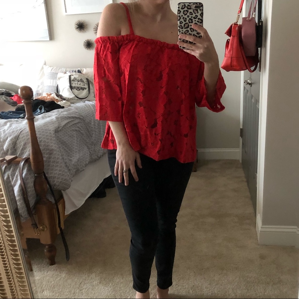 Jack by B.B. Dakota Oregano cold shoulder top - S
